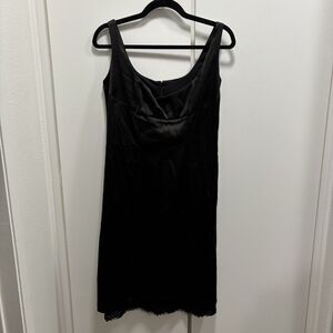 Tadashi Shoji Women’s Sz 10 Little Black Dress Lace Trim Sleeveless
